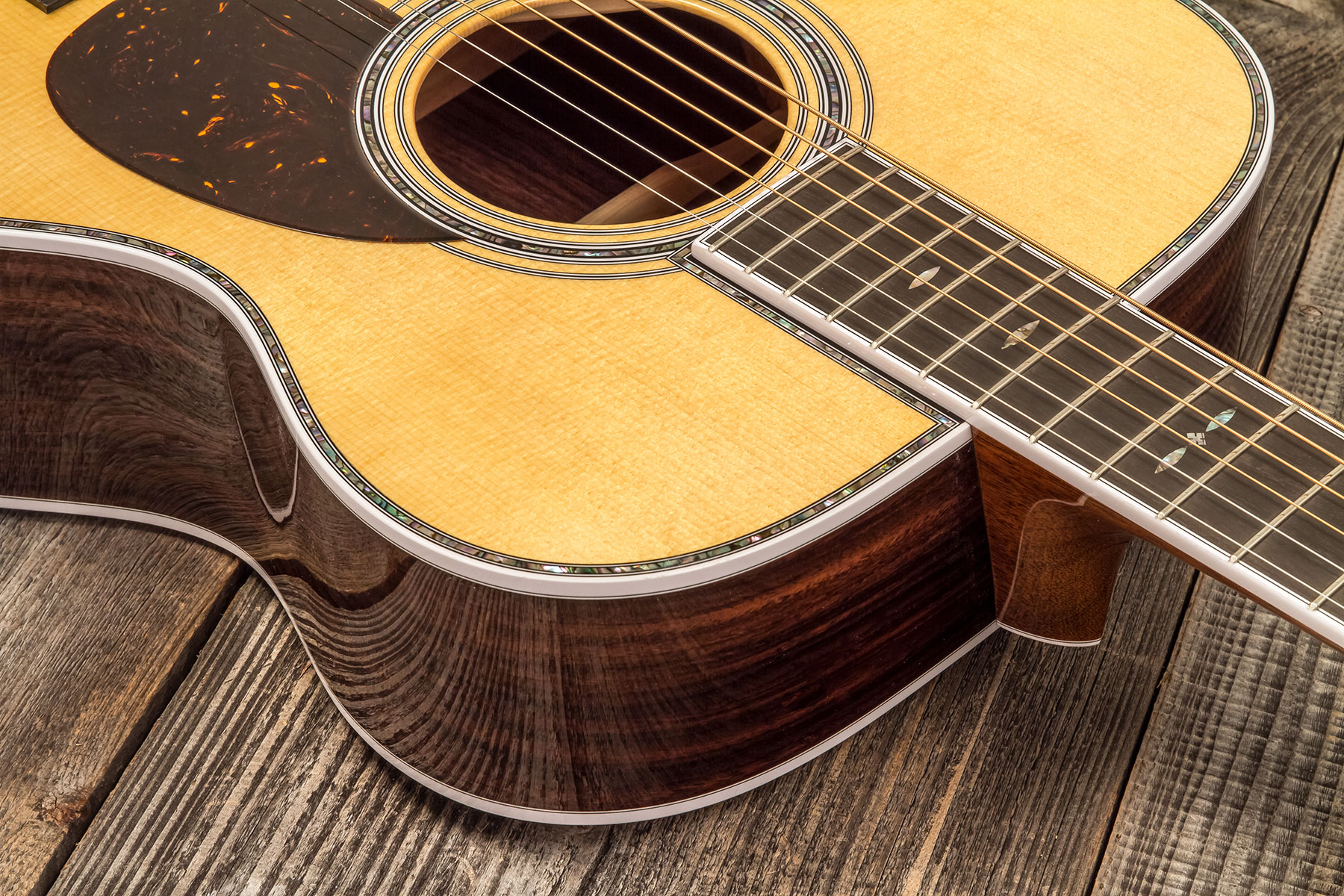 Martin Custom Shop Cs-om-c23036409 Orchestra Epicea Palissandre Eb #2814867 - Natural Aging Toner - Folk guitar - Variation 4