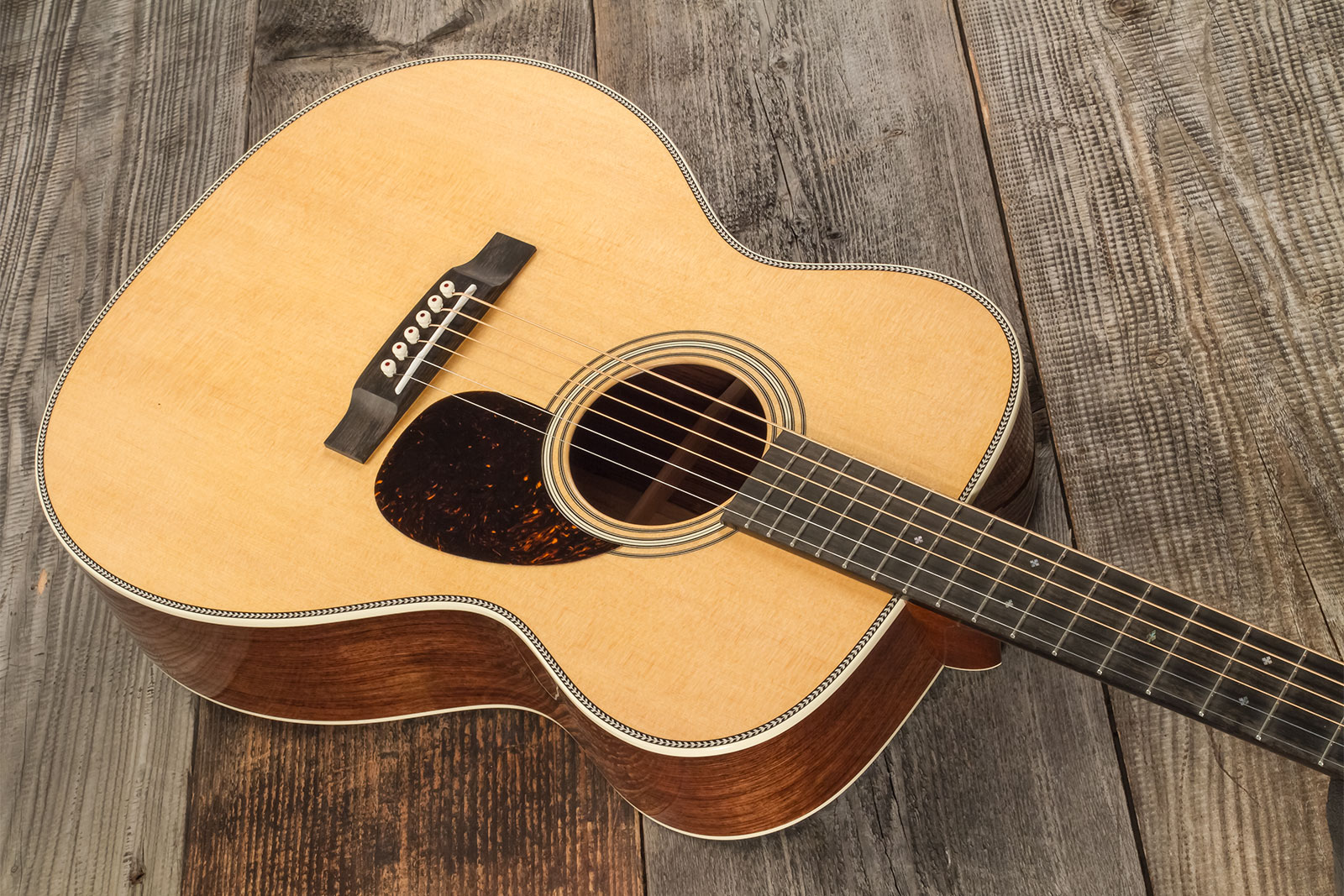 Martin Custom Shop Cs-om-c23036426 Orchestra Epicea Palissandre Eb #2814865 - Natural Aging Toner - Folk guitar - Variation 2