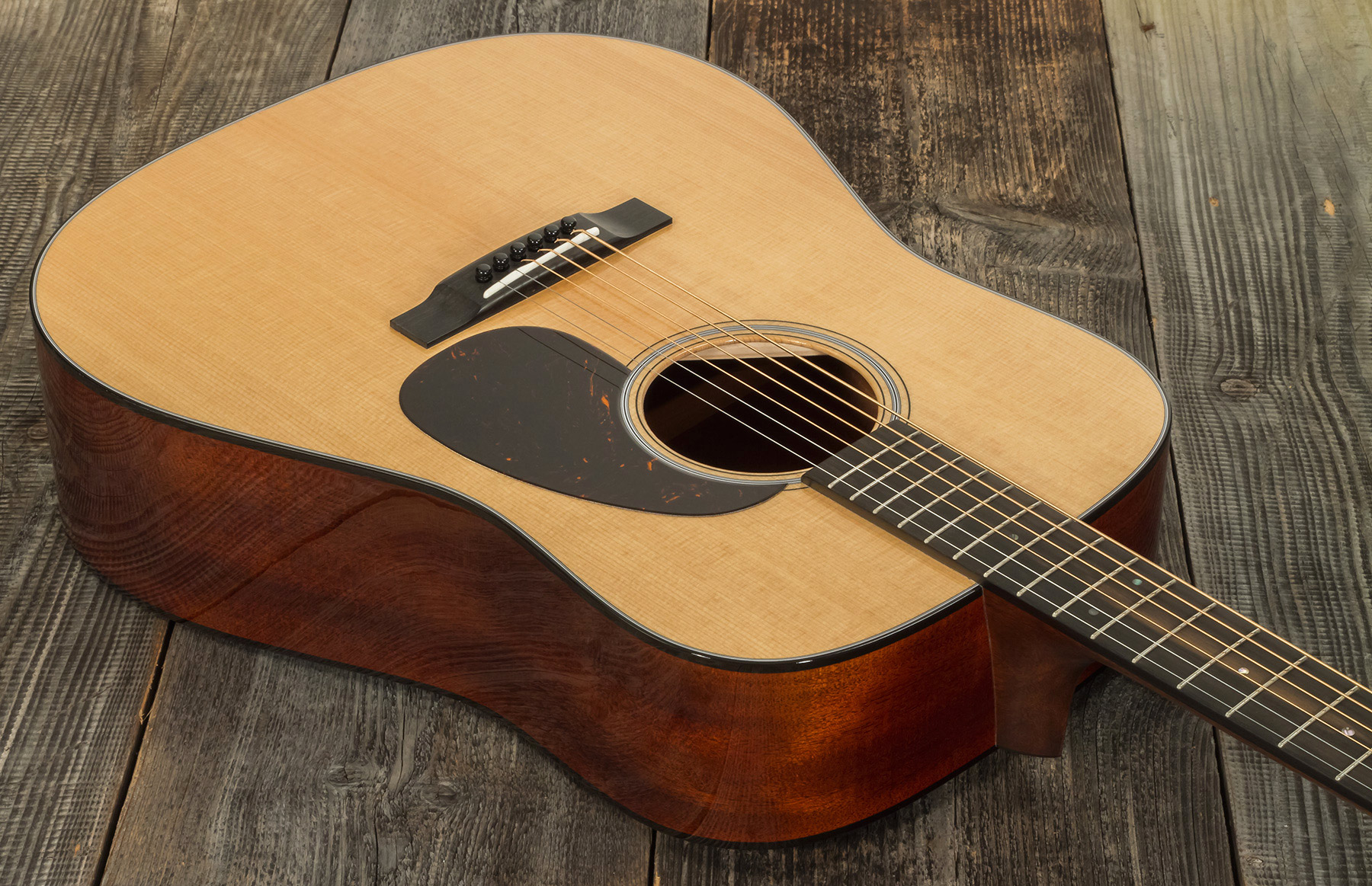 Martin Custom Shop D-18 C21-101909 Dreadnought Epicea Acajou Eb - Natural Clear - Acoustic guitar & electro - Variation 2