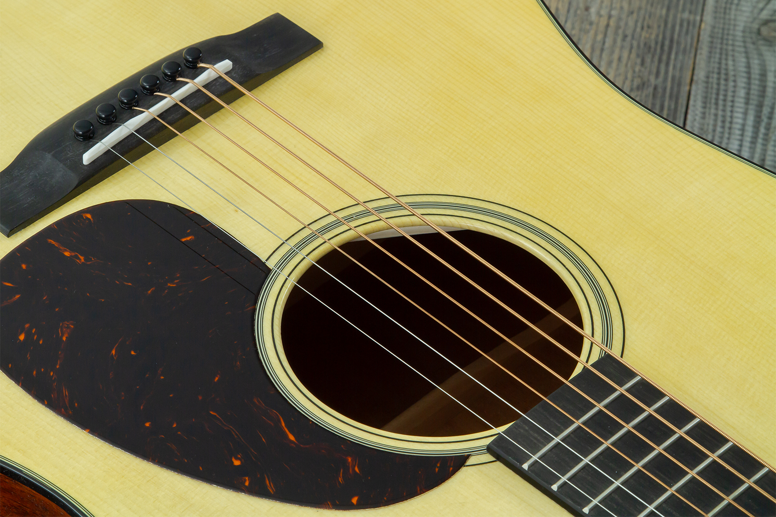 Martin Custom Shop D18 Dreadnought Epicea Adirondack / Acajou Eb - Natural Aging Toner - Folk guitar - Variation 8