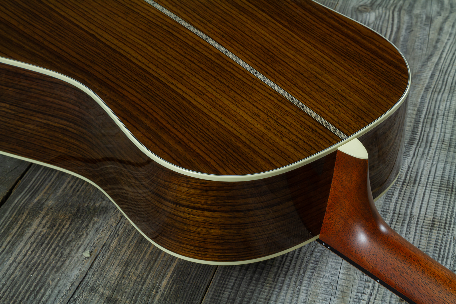 Martin Custom Shop Dreadnought 12-fret Epicea Adirondack / Palissandre Indien Eb #2964120 - Natural - Folk guitar - Variation 7