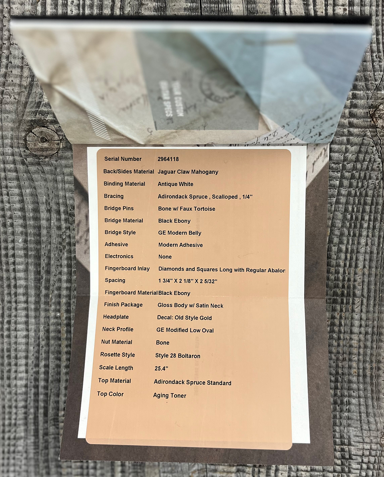 Martin Custom Shop Om Epicea Adirondack / Acajou Eb #2964118 - Natural Aging Toner - Folk guitar - Variation 11