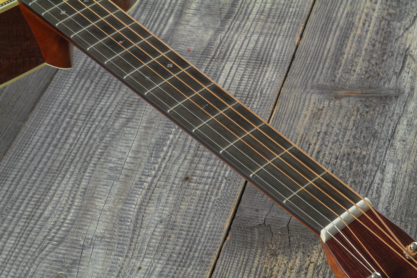 Martin Custom Shop Om Epicea Adirondack / Acajou Eb #2964118 - Natural Aging Toner - Folk guitar - Variation 5