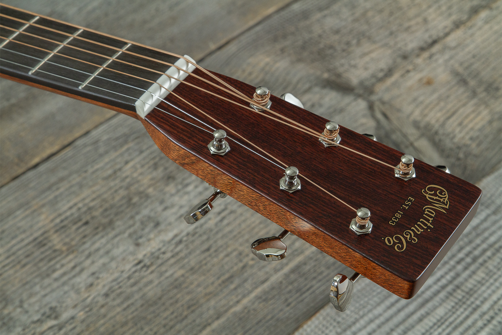 Martin Custom Shop Om Epicea Adirondack / Acajou Eb #2964118 - Natural Aging Toner - Folk guitar - Variation 6