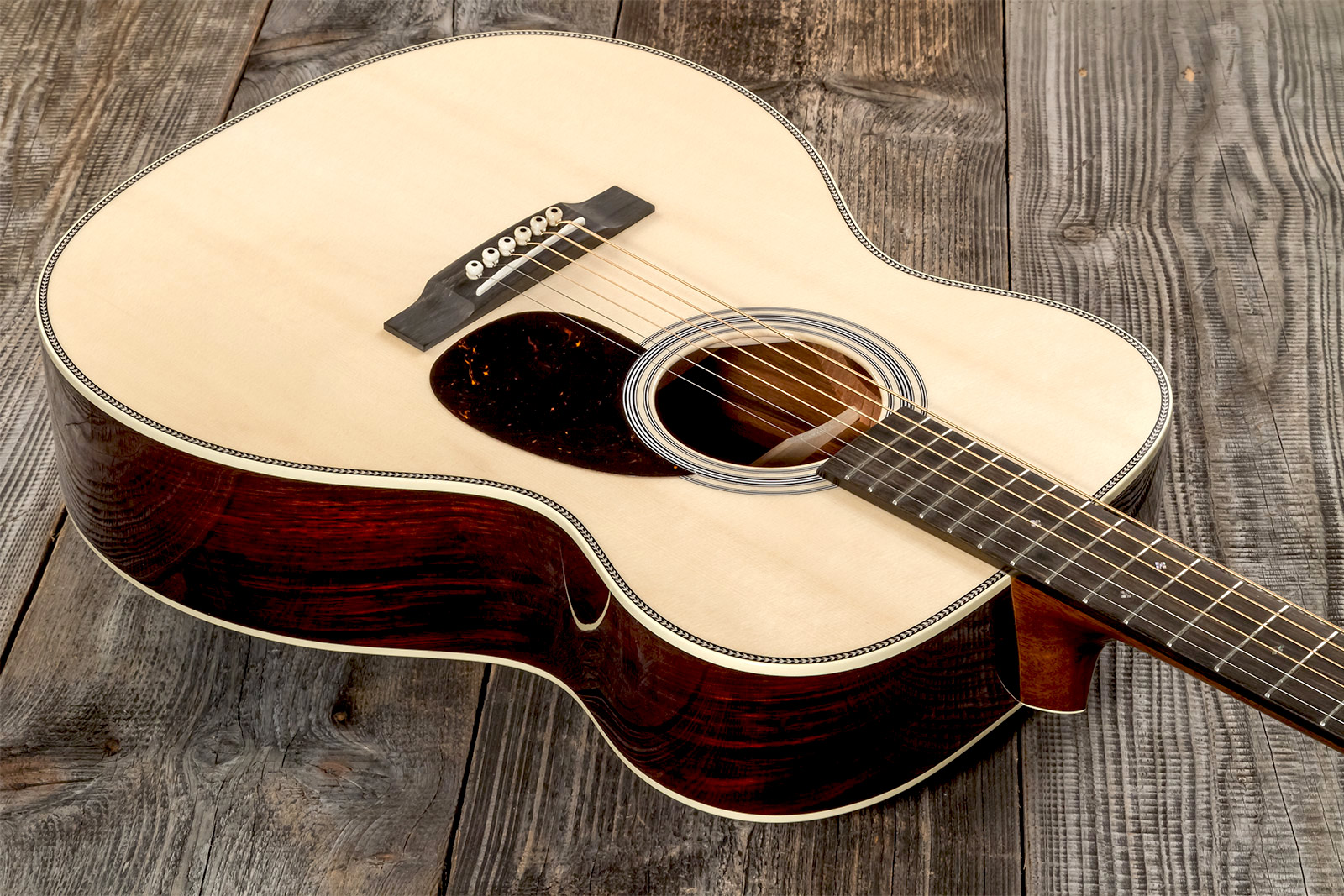 Martin Custom Shop Om Epicea Engelmann Cocobolo Eb #2736828 - Natural Clear - Acoustic guitar & electro - Variation 1