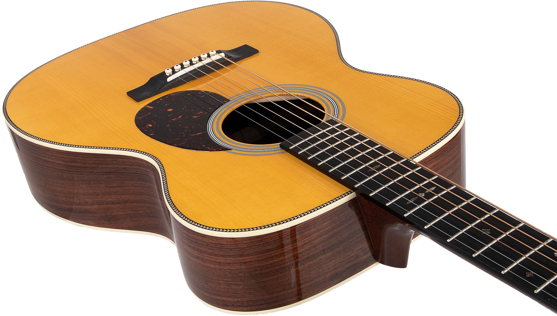 Martin Custom Shop Om Epicea Palissandre Guatemala #2113357 - Natural - Acoustic guitar & electro - Variation 3