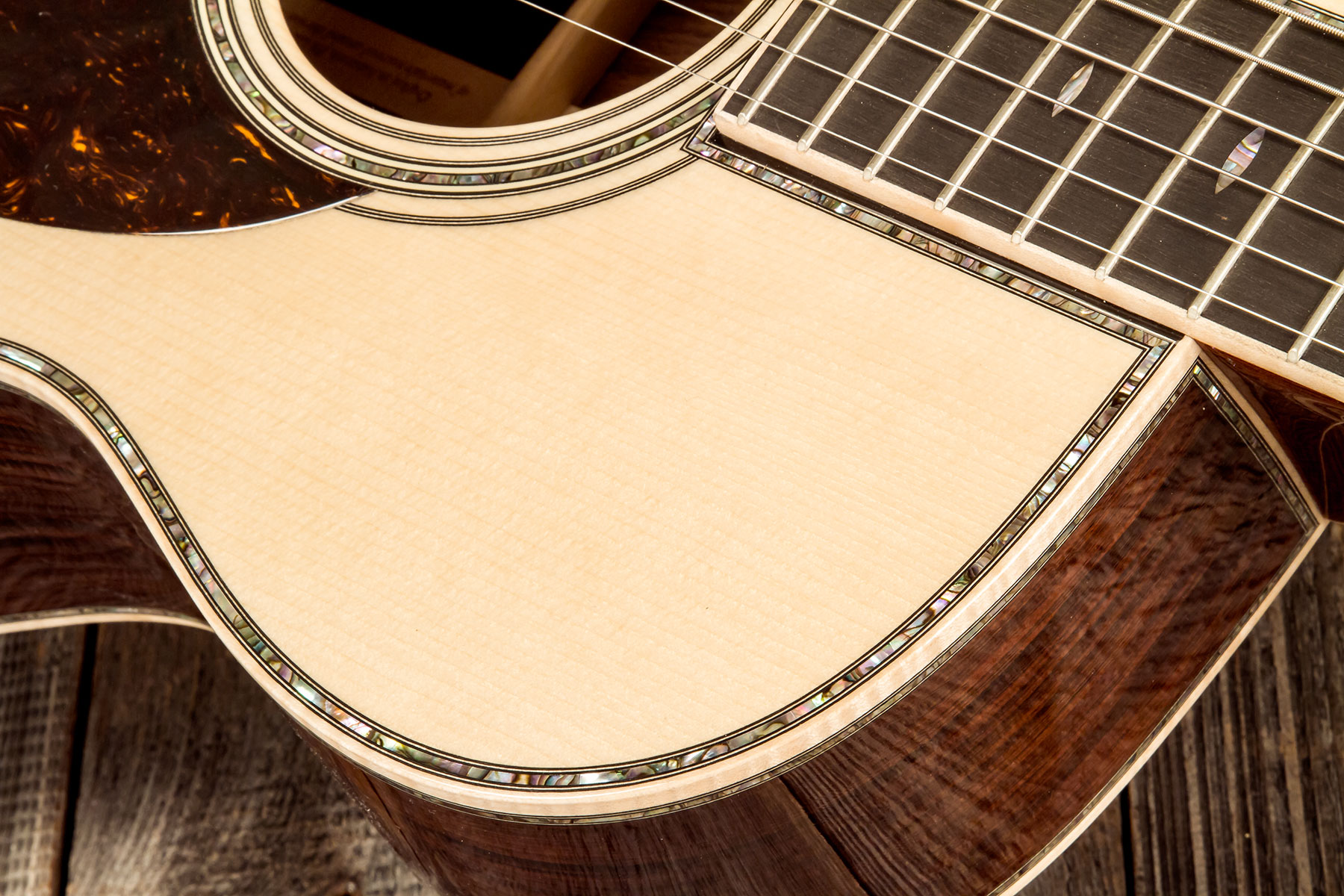 Martin Custom Shop Om45 Epicea Adirondack Palissandre Rio Eb #2814835 - Natural - Folk guitar - Variation 5