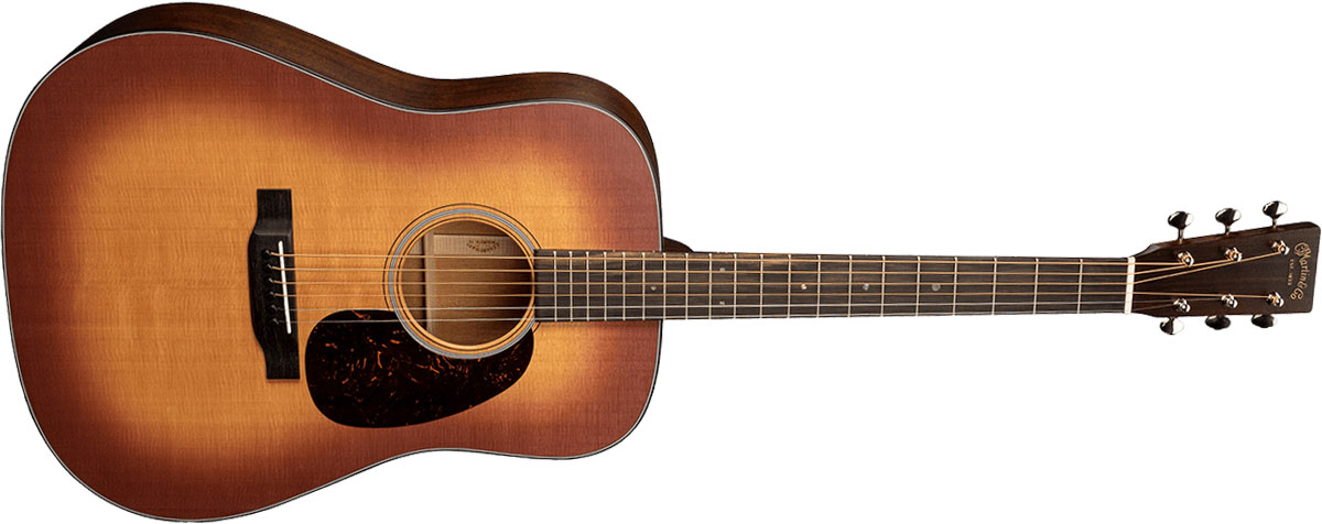 Martin D-18 Standard Dreadnought Epicea Acajou Eb - Satin Amberburst - Acoustic guitar & electro - Variation 1