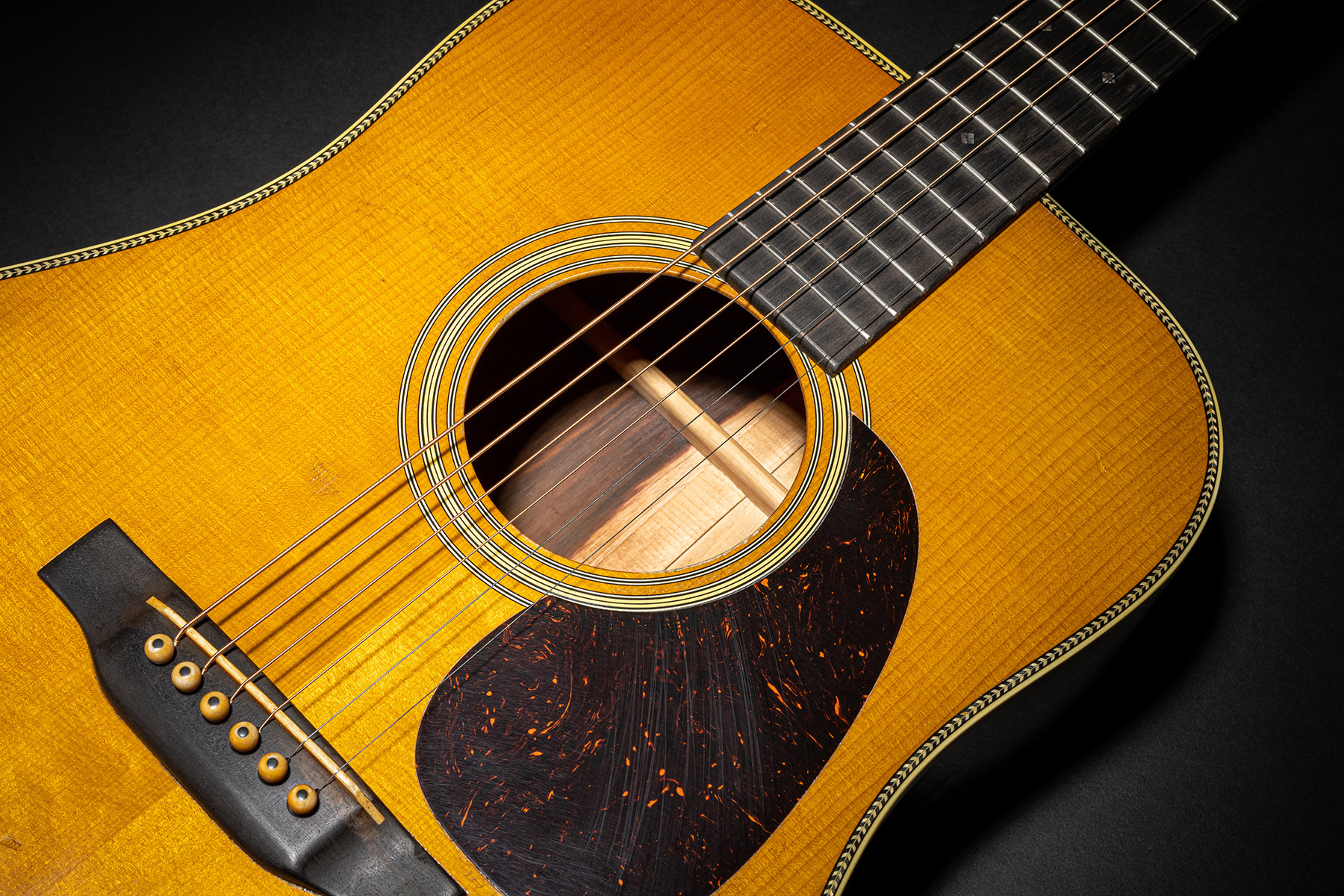 Martin D-28 Authentic 1937 Dreadnought Epicea Palissandre Eb - Aged Natural Vintage Gloss - Acoustic guitar & electro - Variation 4