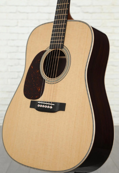 Martin D-28 Lh Modern Deluxe Dreadnought Gaucher Epicea Palissandre Eb - Natural - Acoustic guitar & electro - Variation 2