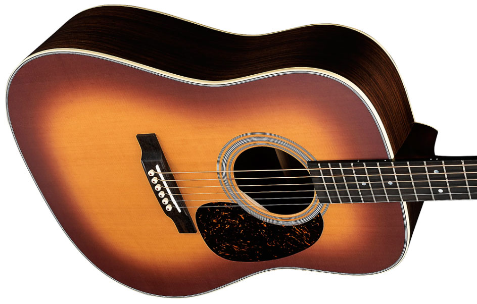 Martin D-28 Standard Dreadnought Epicea Palissandre Eb - Satin Amberburst - Acoustic guitar & electro - Variation 2