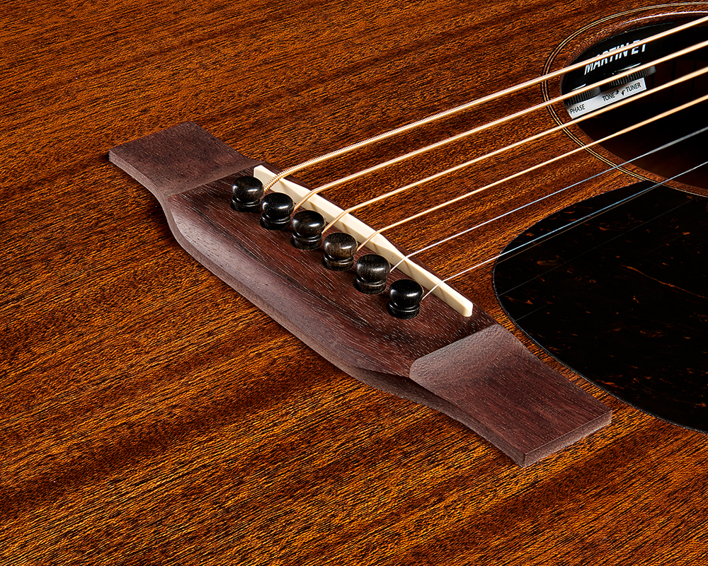 Martin D10e Sapele Retro Road Dreadnought Tout Sapele Eb - Dark Mahogany - Folk guitar - Variation 3