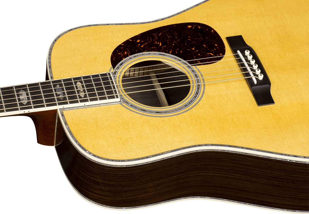 Martin D45 Standard Golden Era Dreadnought Epicea Palissandre Eb - Natural Gloss - Folk guitar - Variation 2