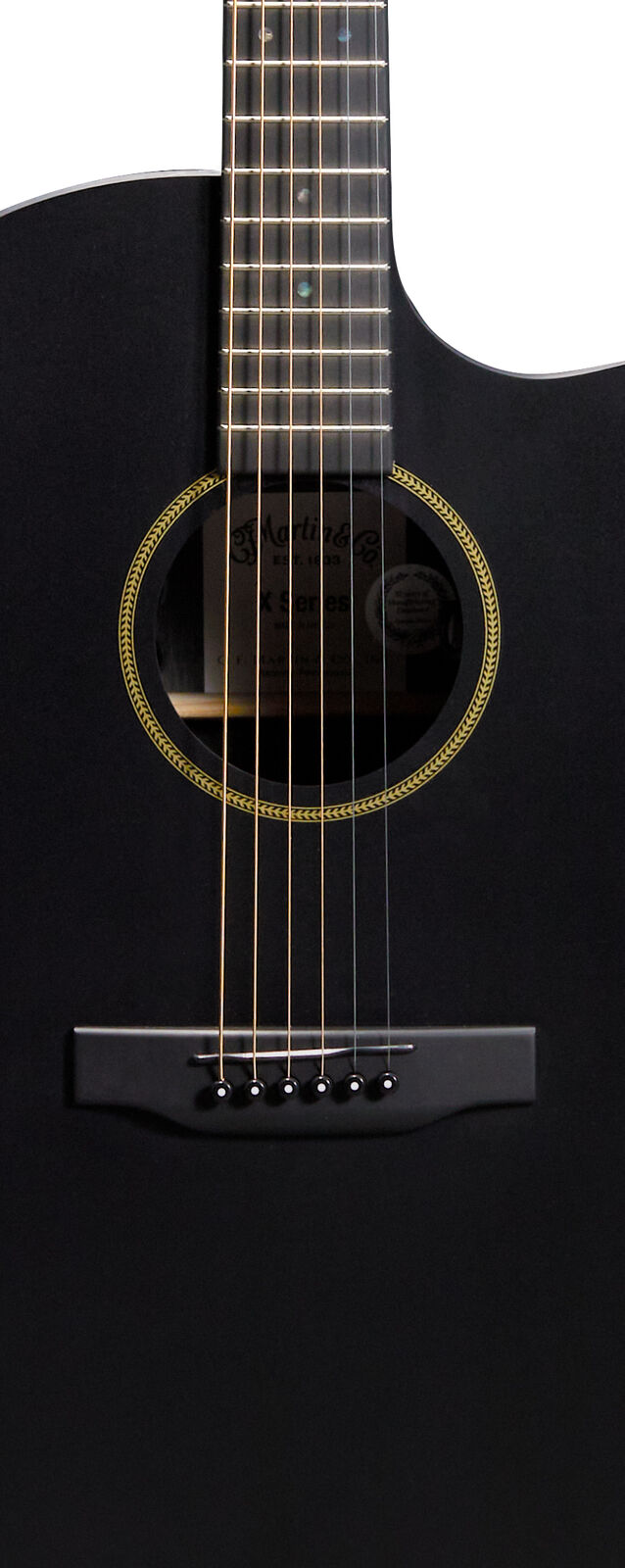 Martin Gpcx1e Electro Epicea Acajou Ric - Black - Electro acoustic guitar - Variation 2