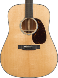 Folk guitar Martin Custom Shop D-18 C21-101909 Sitka VTS/Cuban - Natural clear