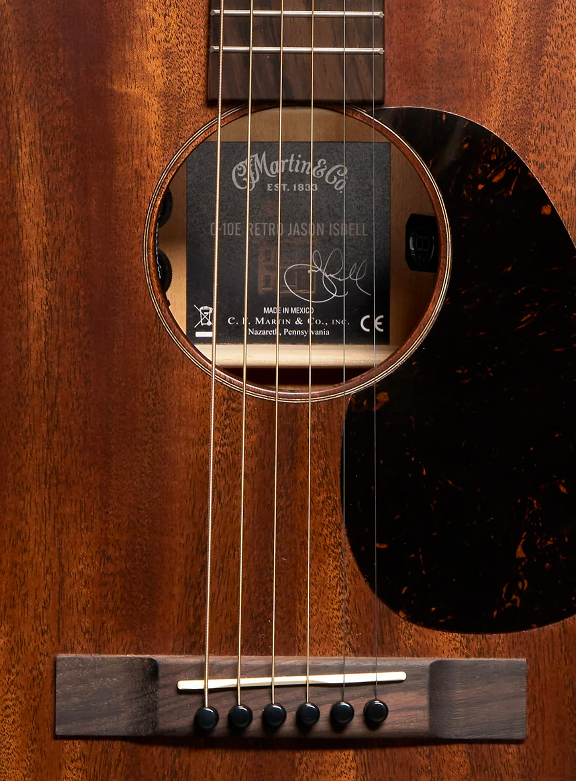 Martin Jason Isbell 010 Retro Road Signature Parlor Shsc Acajou Rw - Natural Satin - Folk guitar - Variation 2