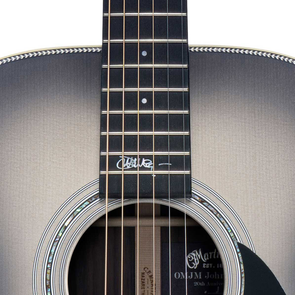 Martin John Mayer Omjm Signature 20th Anniversary Epicea Palissandre Eb - Silverburst - Folk guitar - Variation 3