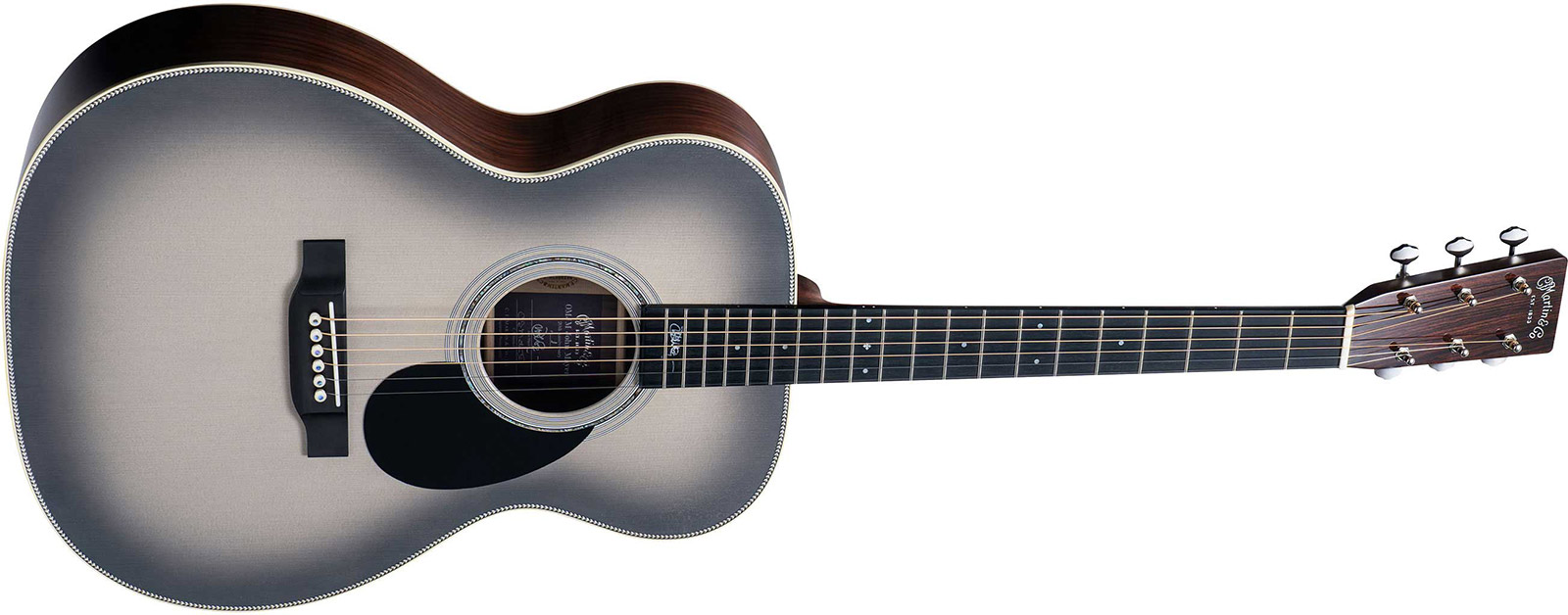 Martin John Mayer Omjm Signature 20th Anniversary Epicea Palissandre Eb - Silverburst - Folk guitar - Variation 1