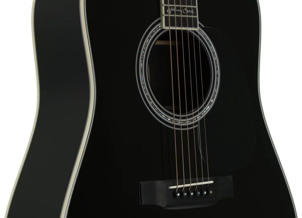Martin Johnny Cash D-35 Signature Dreadnought Epicea Palissandre Eb - Black - Acoustic guitar & electro - Variation 1