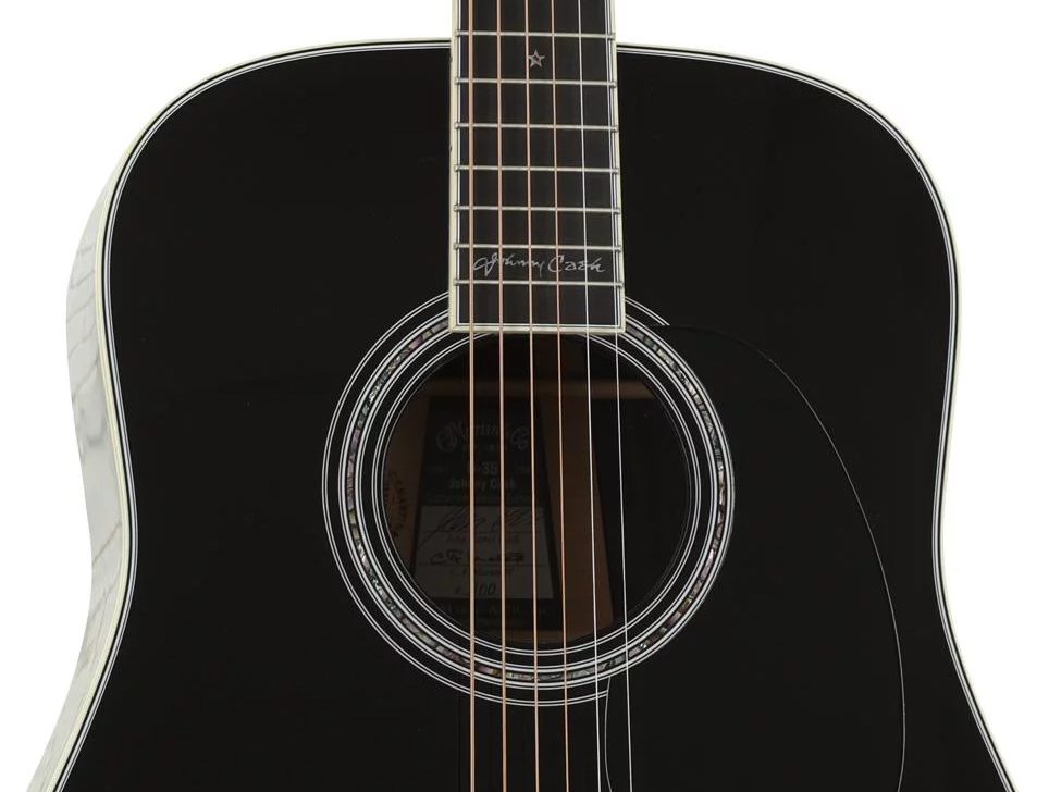 Martin Johnny Cash D-35 Signature Dreadnought Epicea Palissandre Eb - Black - Acoustic guitar & electro - Variation 2