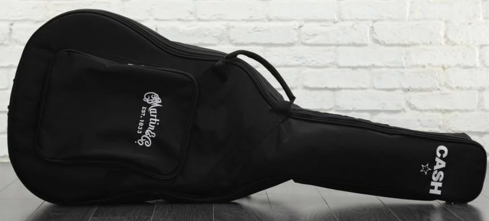 Martin Johnny Cash Dx Lh Gaucher Signature Dreadnought Hpl Ric - Black - Folk guitar - Variation 5