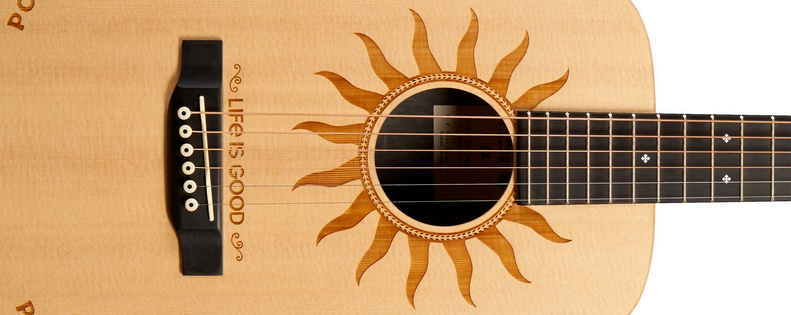 Martin Lx2 Life Is Good Little Martin Dreadnought Mini Shsc Epicea Palissandre Hpl Ric - Natural Satin - Folk guitar - Variation 2