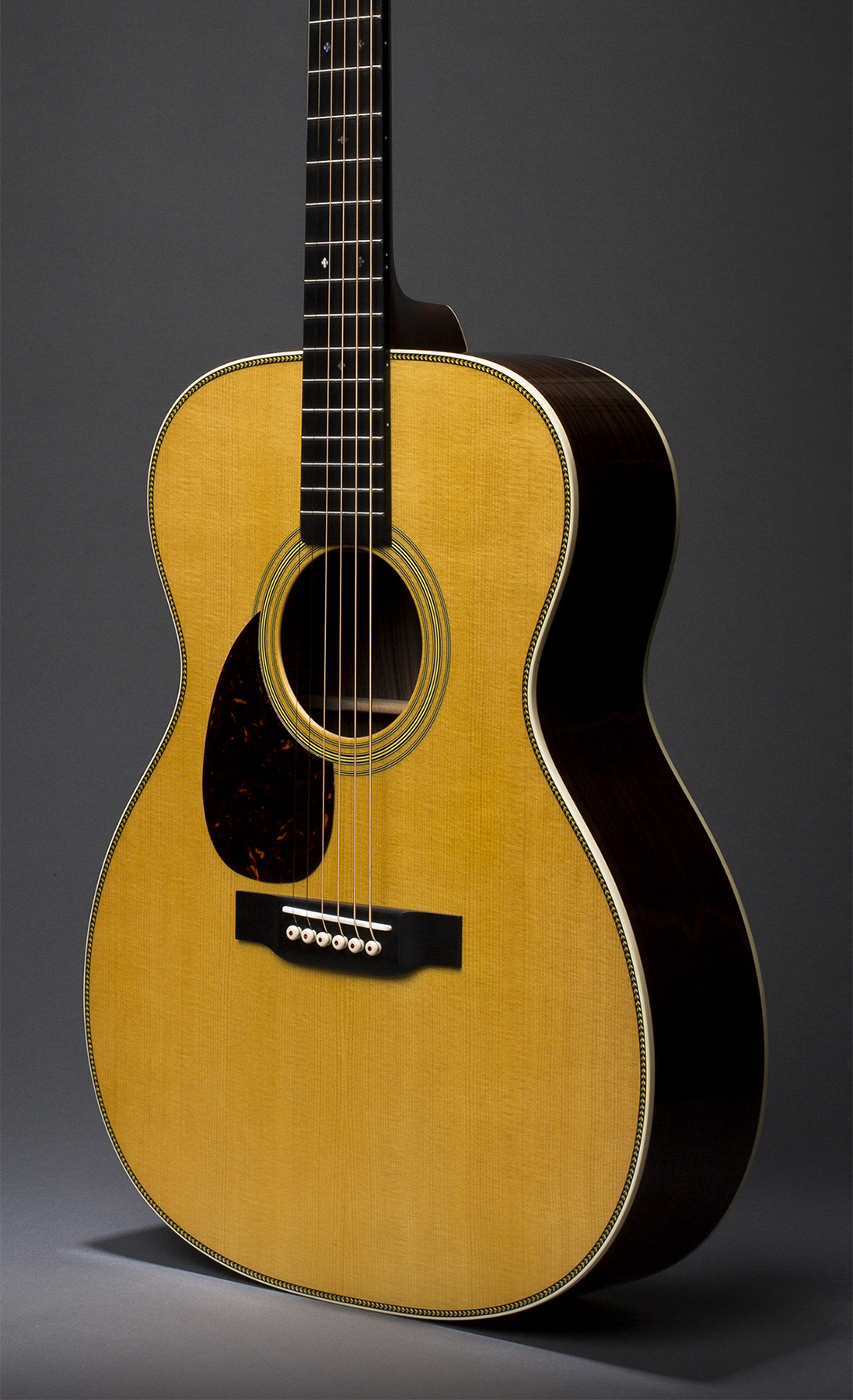 Martin Om-28 Lh Standard Re-imagined Orchestra Model Gaucher Epicea Palissandre Eb - Natural Aging Toner - Acoustic guitar & electro - Variation 2