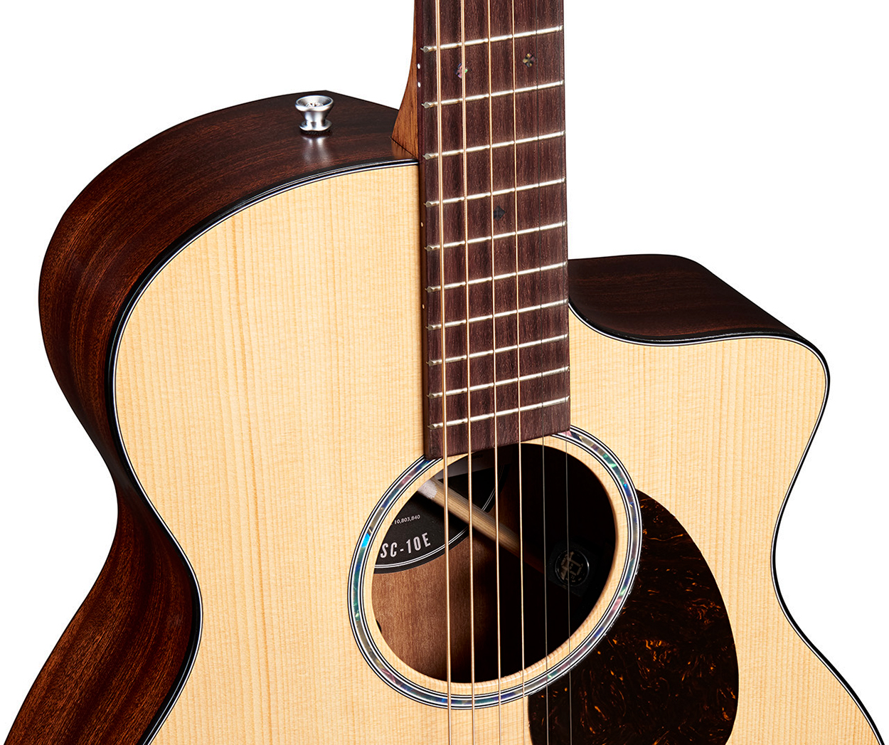 Martin Sc10e Modern Road S Om Epicea Sapele Eb - Natural - Folk guitar - Variation 2