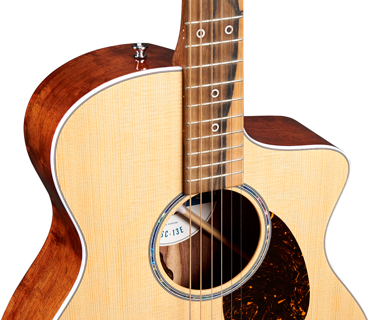 Martin Sc13e Modern Road Om Cw Epicea Koa Eb - Natural - Folk guitar - Variation 2