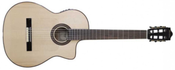 Martinez Almeria Artist As Cutaway Cedre Acajou - Natural - Classical guitar 4/4 size - Main picture
