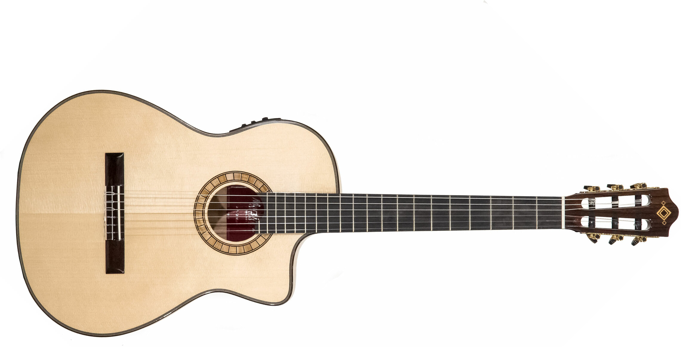 Martinez Mp12-mp Crossover 4/4 Cw Epicea Erable Rw + Housse - Natural - Classical guitar 4/4 size - Main picture