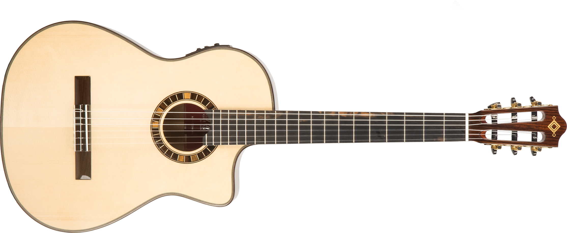 Martinez Mp12-st Crossover 4/4 Cw Epicea Santos Rw + Housse - Natural - Classical guitar 4/4 size - Main picture