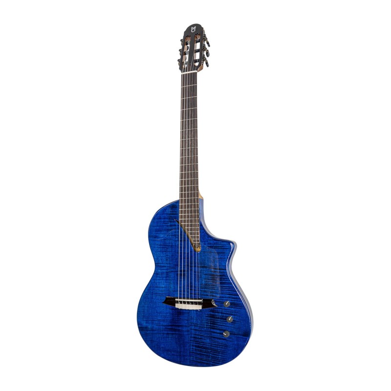 Martinez Hispania Electro Erable Acajou + Housse - Transblue Burst - Classical guitar 4/4 size - Variation 1