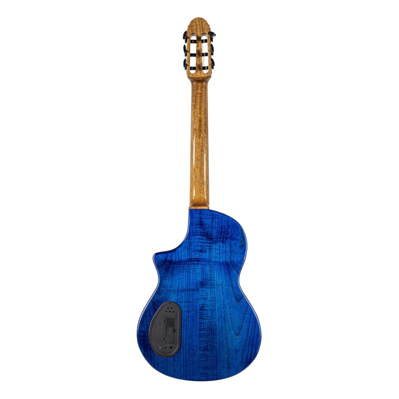 Martinez Hispania Electro Erable Acajou + Housse - Transblue Burst - Classical guitar 4/4 size - Variation 2
