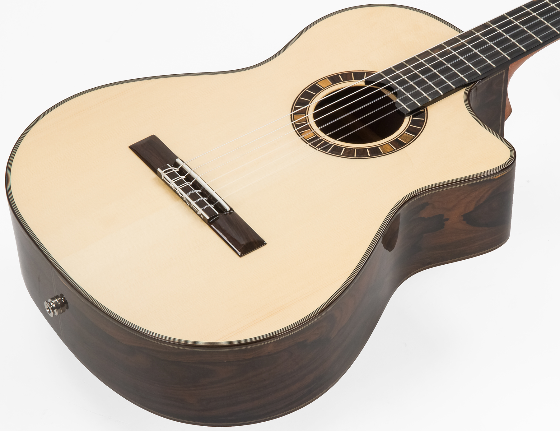 Martinez Mp12-st Crossover 4/4 Cw Epicea Santos Rw + Housse - Natural - Classical guitar 4/4 size - Variation 1