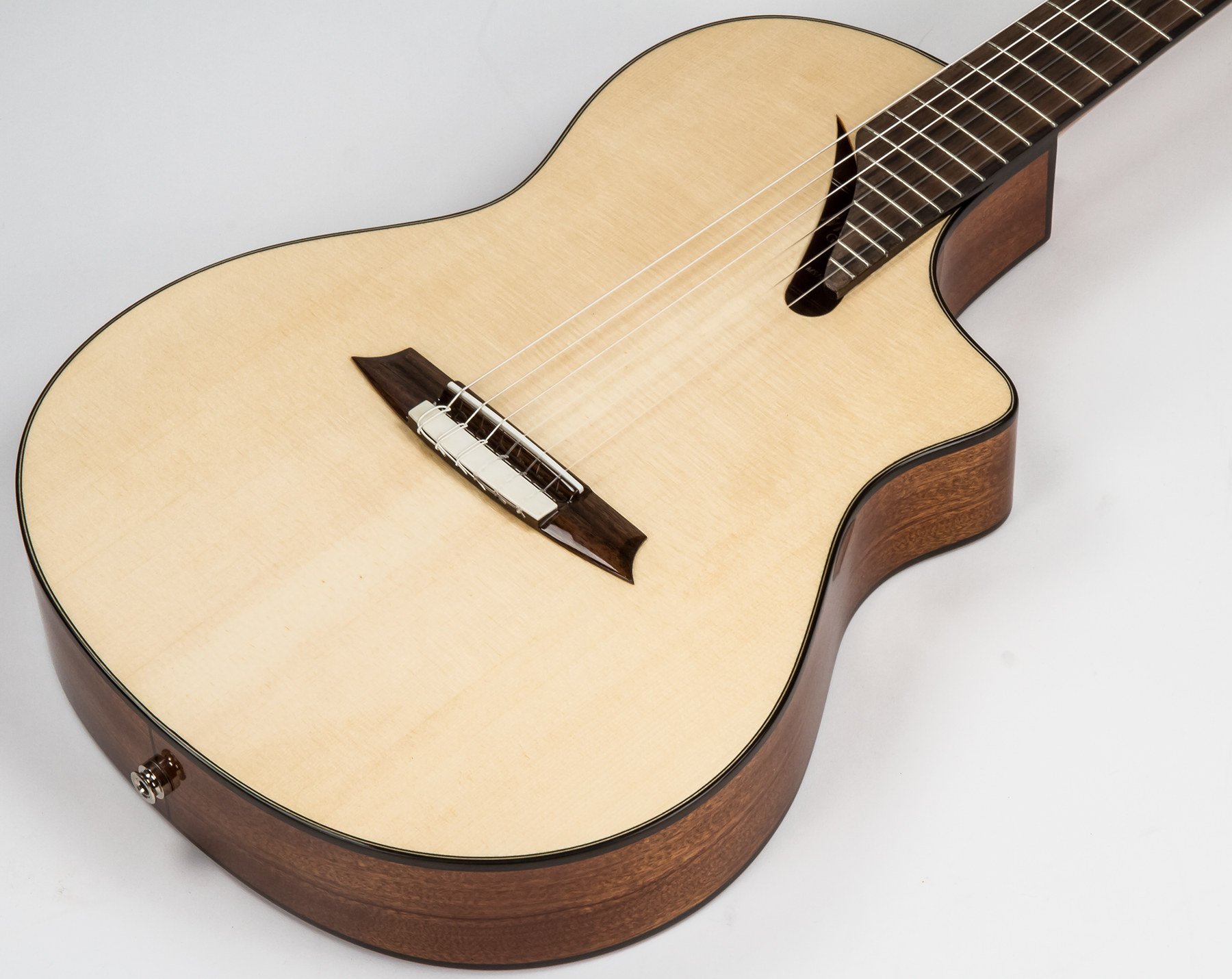 Martinez Ms14m Performer Epicea Acajou Rw +housse - Natural - Classical guitar 4/4 size - Variation 1