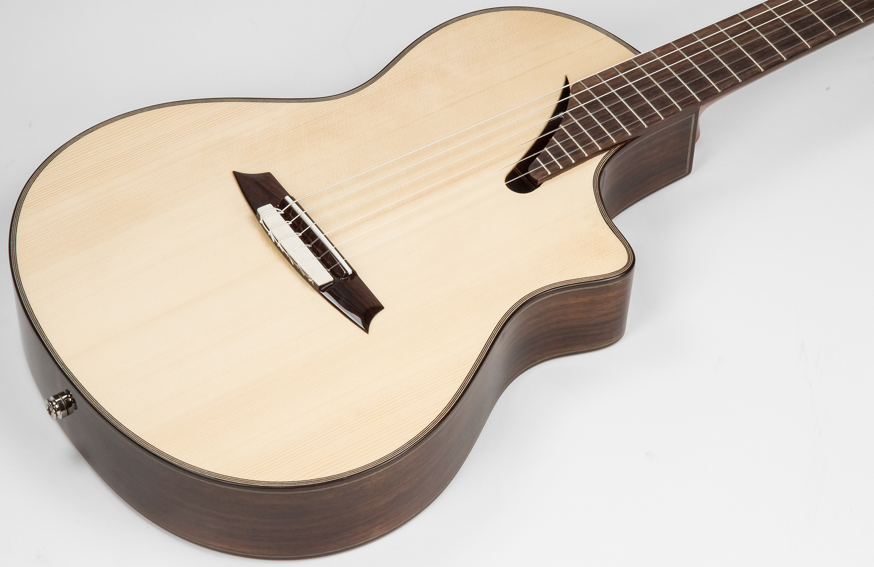 Martinez Ms14r Performer Cedre Palissandre Rw +housse - Natural - Classical guitar 4/4 size - Variation 1
