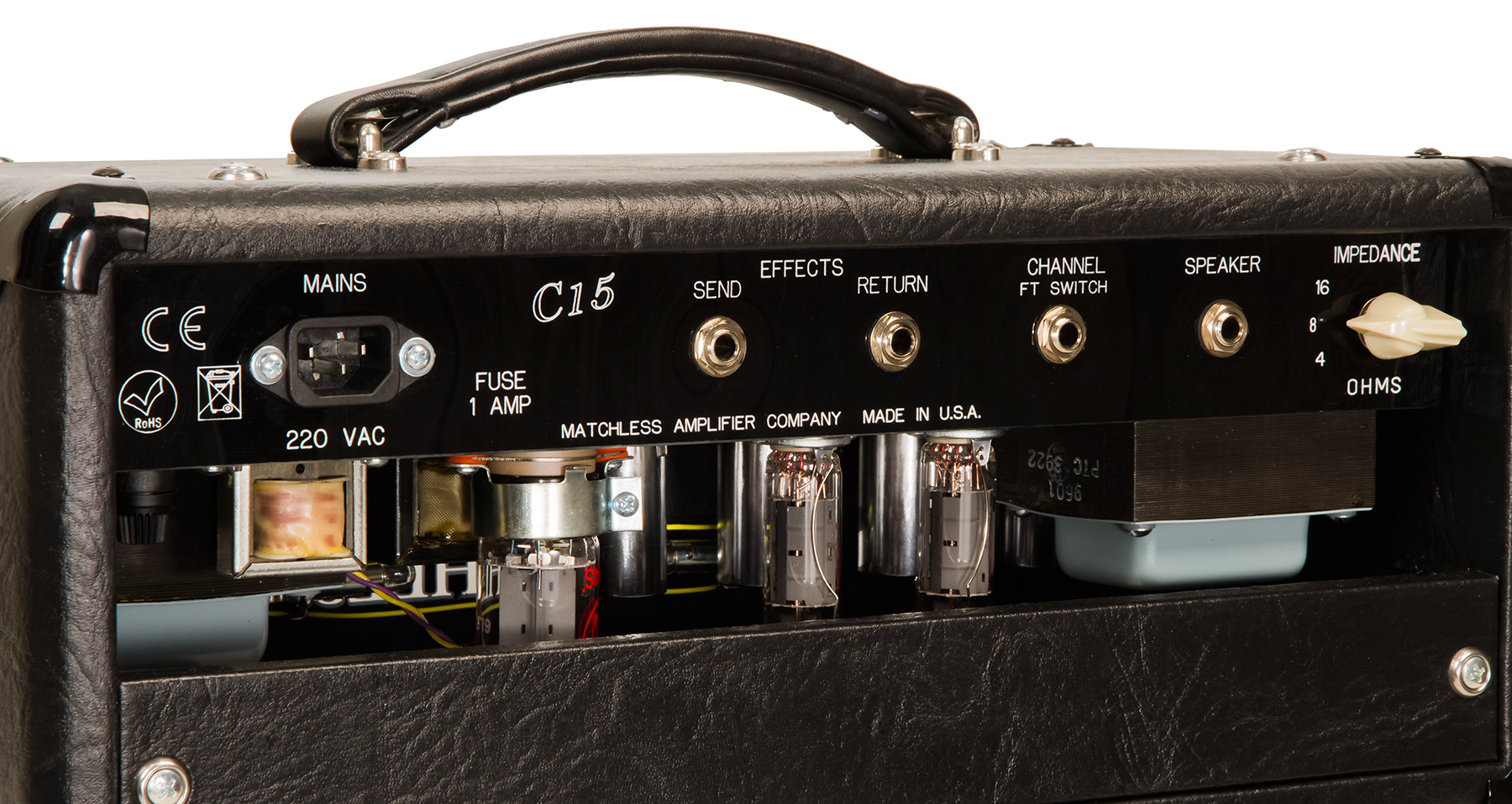 Matchless C-15 Head 15w Black/silver - Electric guitar amp head - Variation 3