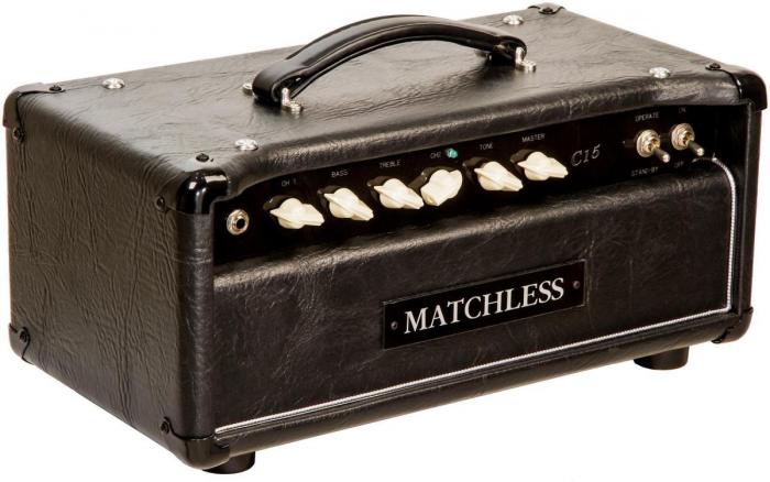 Electric guitar amp head Matchless C-15 Head - Black/Silver