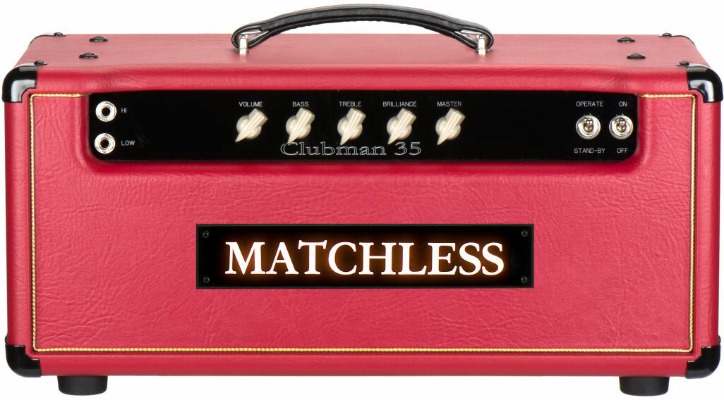Matchless Clubman 35 Head 35w Red/silver - Electric guitar amp head - Main picture