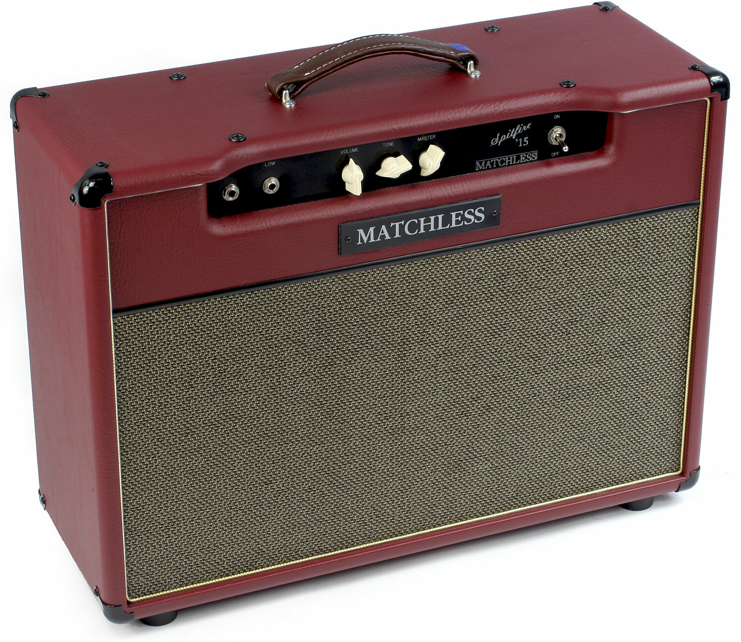 Matchless Spitfire 15 112 Reverb 15w 1x12 Burgundy/gold - Electric guitar combo amp - Main picture