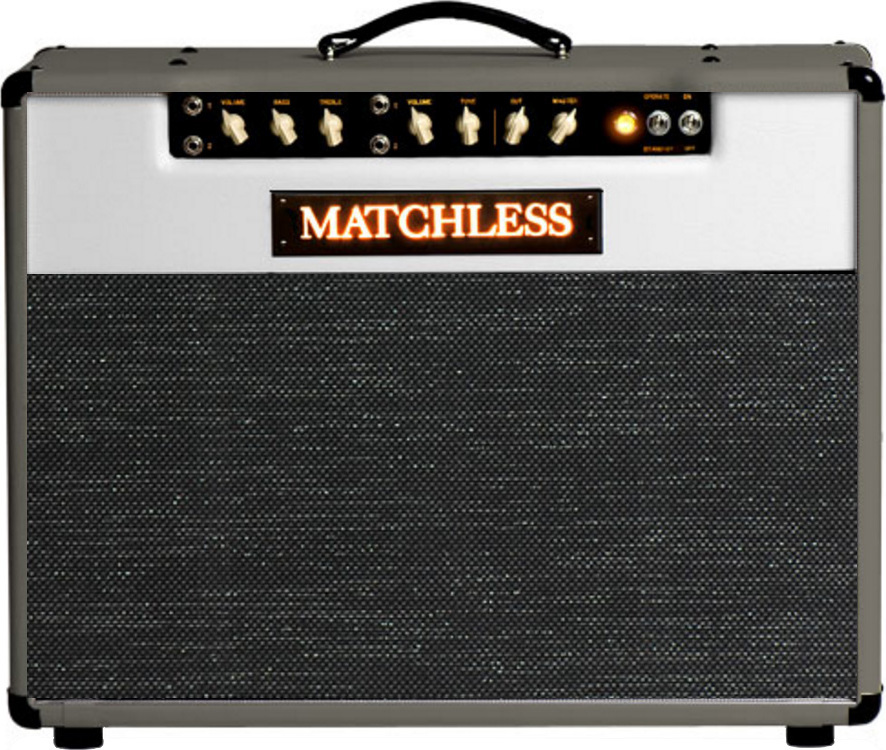 Matchless Spitfire 15 112 Reverb 15w 1x12 Dark Gray/silver - Electric guitar combo amp - Main picture