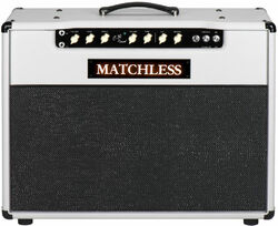 Electric guitar combo amp Matchless DC-30 Reverb - Gray/White/Silver