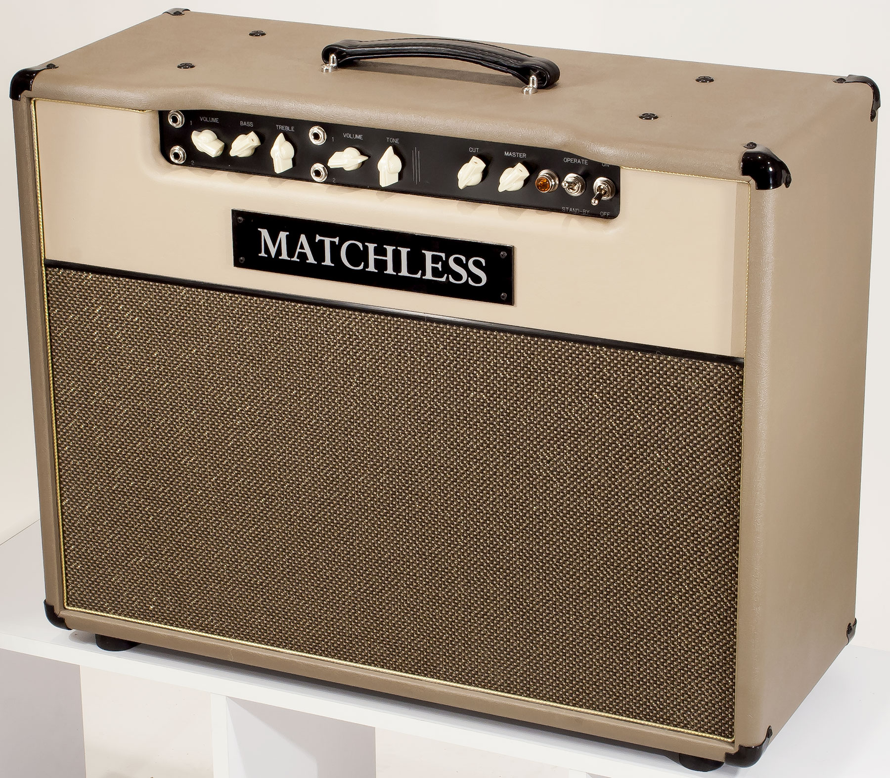 Matchless Dc-30 30w 2x12 Cappuccino/gold - Electric guitar combo amp - Variation 2