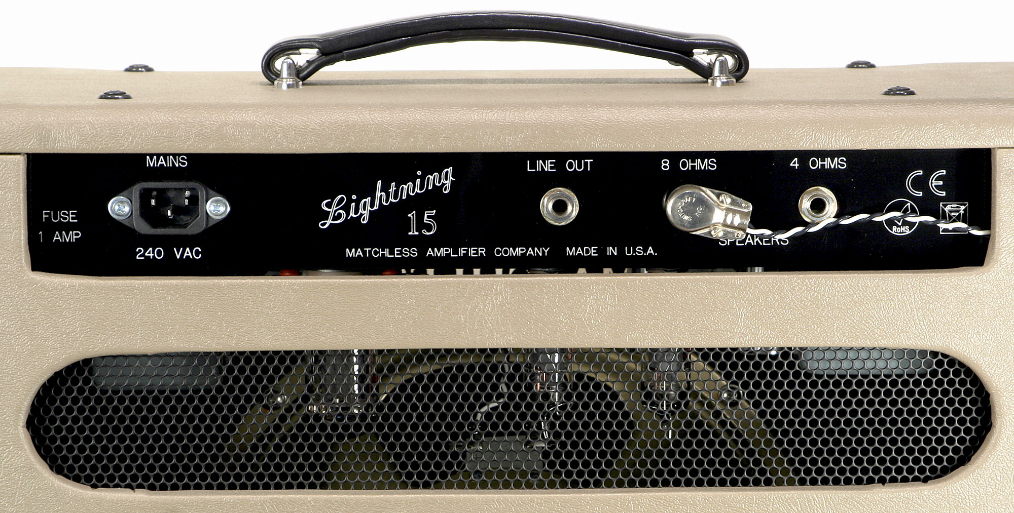 Matchless Lightning 15 112 15w 1x12 Cappucino/gold - Electric guitar combo amp - Variation 4