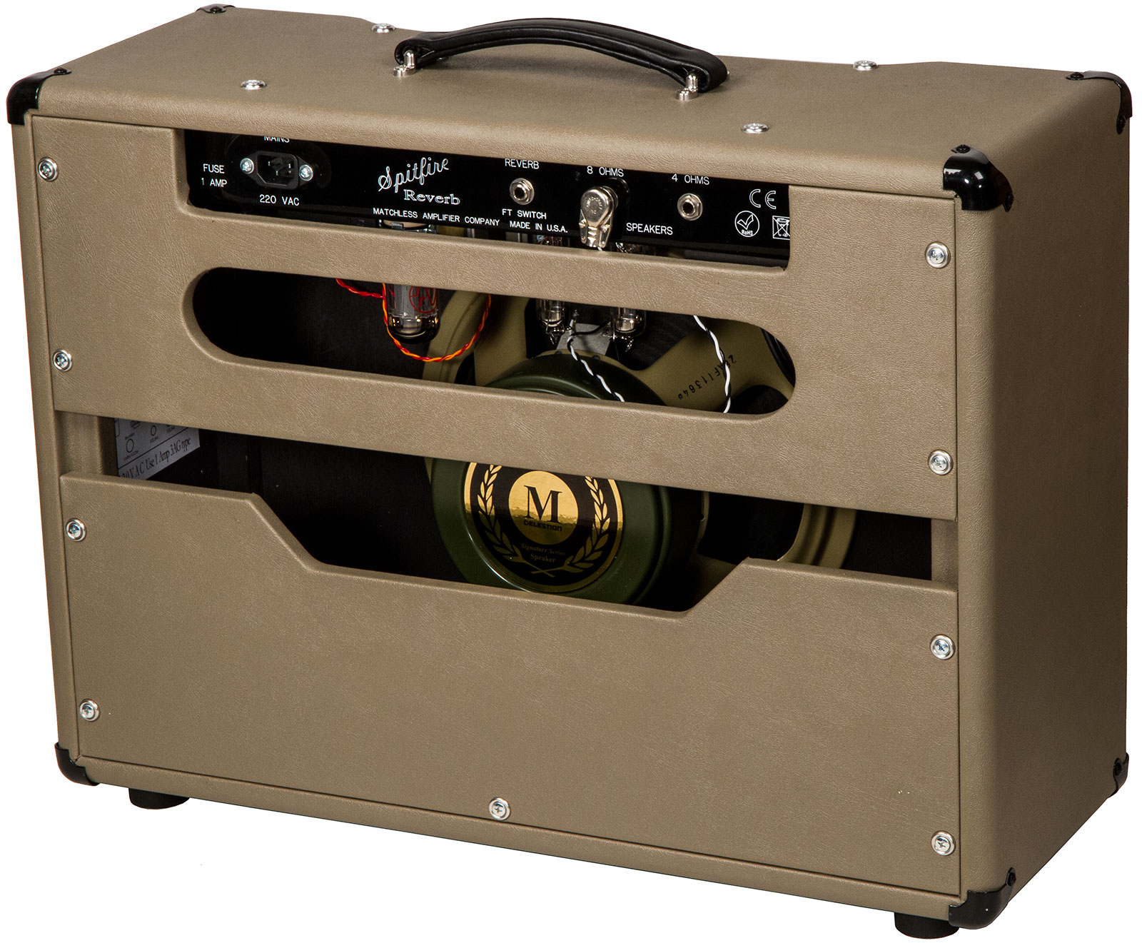 Matchless Spitfire 15 112 Reverb 15w 1x12 Capuccino/gold - Electric guitar combo amp - Variation 1