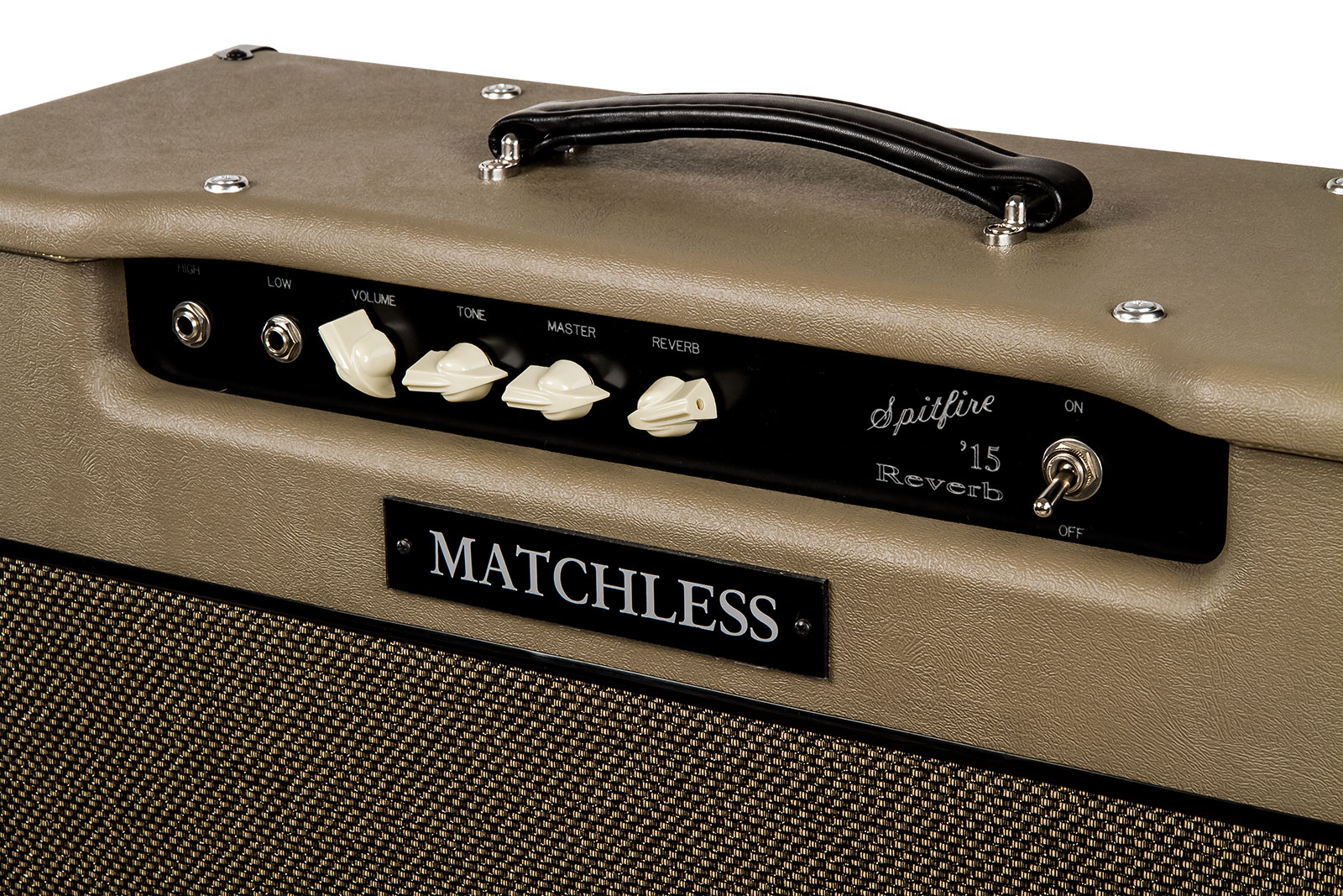 Matchless Spitfire 15 112 Reverb 15w 1x12 Capuccino/gold - Electric guitar combo amp - Variation 2