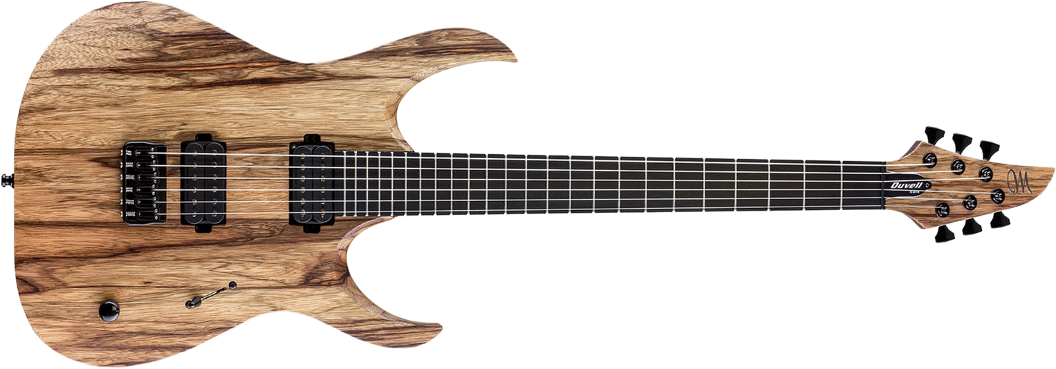 Mayones Guitars Duvell Bl 6 2h Seymour Duncan Ht Eb - Natural Korina - Metal electric guitar - Main picture