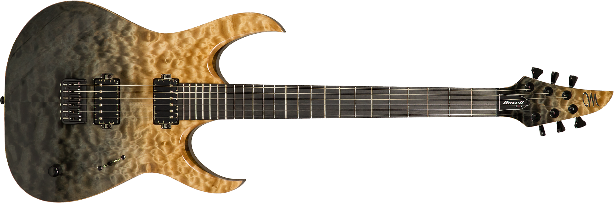 Mayones Guitars Duvell Elite 6 2h Seymour Duncan Ht Eb #df2106528 - Natural & Graphite - Metal electric guitar - Main picture