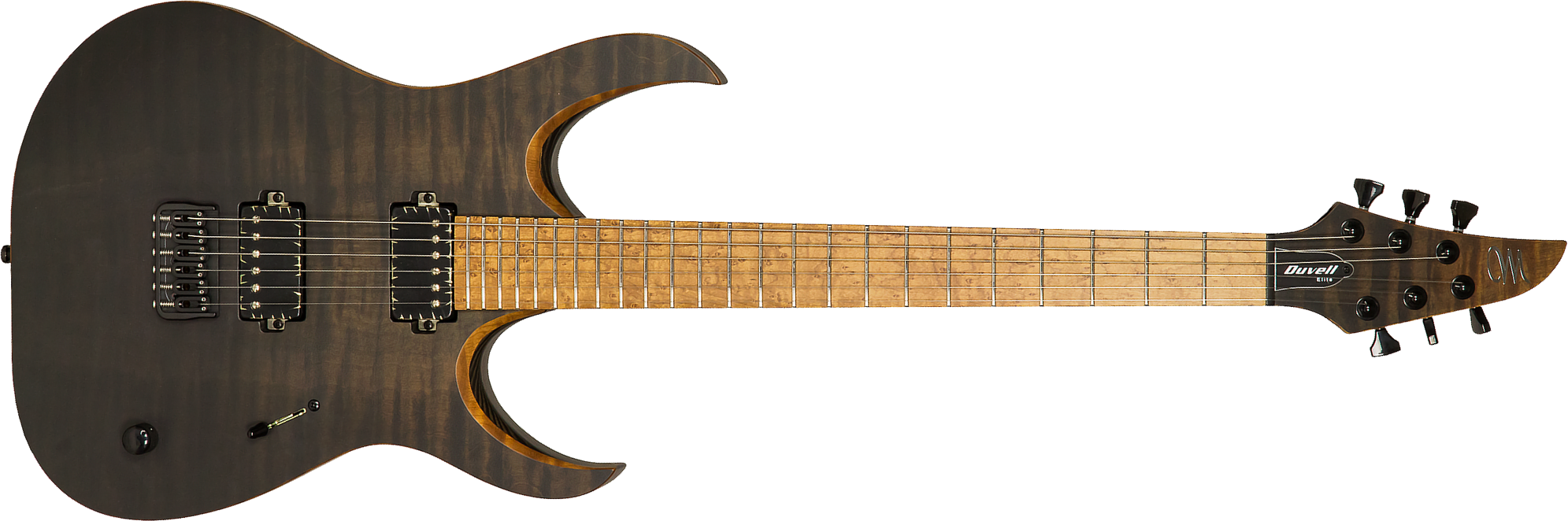 Mayones Guitars Duvell Elite 6 2h Seymour Duncan Ht Mn #df2106534 - Trans Jeans Black Horizon - Metal electric guitar - Main picture